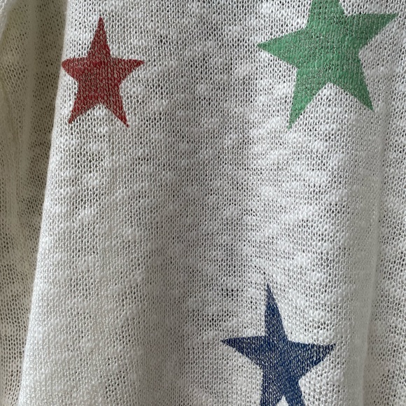 Kem & Thread sweater Semi- sheer Star print - Picture 11 of 12
